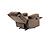 F6713 Padded Suede Rocker Reclining Chair Chocolate by Poundex