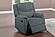 F8107 Fabric Reclining Chair Dark Gray by Poundex