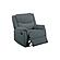 F8107 Fabric Reclining Chair Dark Gray by Poundex