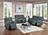 F8108 Fabric Loveseat Dark Gray by Poundex