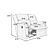 F8108 Fabric Loveseat Dark Gray by Poundex
