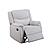 F8111 Fabric Reclining Chair Sincere Bone by Poundex
