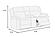 F8122 Fabric Reclining Loveseat w/Console Smoke by Poundex