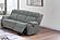 F8123 Fabric Reclining Sofa Ash by Poundex