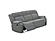 F8123 Fabric Reclining Sofa Ash by Poundex