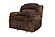 F8134 Fabric Glider Reclining Chair Chocolate by Poundex