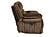 F8134 Fabric Glider Reclining Chair Chocolate by Poundex