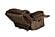 F8134 Fabric Glider Reclining Chair Chocolate by Poundex