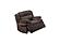 F8134 Fabric Glider Reclining Chair Chocolate by Poundex