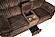 F8135 Fabric Reclining Loveseat w/Console & Drawer Chocolate by Poundex