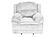 F8141 Fabric Glider Reclining Chair Light Gray by Poundex