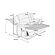 F8141 Fabric Glider Reclining Chair Light Gray by Poundex