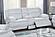 F8142 Fabric Reclining Loveseat Light Gray by Poundex
