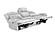 F8143 Fabric Reclining Sofa Light Gray by Poundex