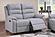 F8148 Fabric Reclining Loveseat Sincere Bone by Poundex