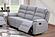 F8149 Fabric Reclining Sofa Sincere Bone by Poundex
