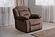 F8157 Velvet Reclining Chair Chocolate by Poundex