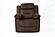 F8157 Velvet Reclining Chair Chocolate by Poundex