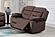 F8158 Velvet Reclining Loveseat Chocolate by Poundex