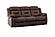 F8159 Velvet Reclining Sofa Chocolate by Poundex