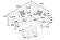 F8301 Fabric 3-Piece Sectional Sofa Set w/2 Accent Pillows Fog by Poundex