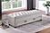 F8316 Fabric Storage Ottoman w/Underseat Drawer Beige by Poundex