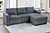 F8326 Fabric 2-Piece Sectional Sofa Set Dark Gray by Poundex