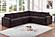 F8336 Fabric 4-Piece Sectional Sofa Set Coffee by Poundex