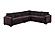 F8336 Fabric 4-Piece Sectional Sofa Set Coffee by Poundex