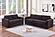 F8352 Fabric 2-Piece Sofa Set Coffee by Poundex