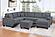 F8374 Fabric 5-Piece Sectional Sofa Set Slate Gray by Poundex
