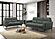 F8419 Leather 2-Piece Sofa Set Anthracite by Poundex