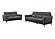 F8419 Leather 2-Piece Sofa Set Anthracite by Poundex