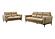 F8420 Leather 2-Piece Sofa Set Taupe by Poundex