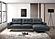 F8423 Leather 2-Piece Sectional Sofa Set Black by Poundex