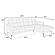 F8423 Leather 2-Piece Sectional Sofa Set Black by Poundex
