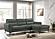 F8425 Leather 2-Piece Sectional Sofa Set Anthracite by Poundex