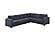 F8465 Fabric 4-Piece Sectional Sofa Set Dark Gray by Poundex