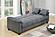 F8500 Microfiber Convertible Sofa Gray by Poundex