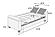 F8500 Microfiber Convertible Sofa Gray by Poundex