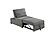 F8545 Fabric Convertible Sofa w/1 Accent Pillow Smoke by Poundex