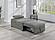 F8545 Fabric Convertible Sofa w/1 Accent Pillow Smoke by Poundex