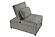 F8545 Fabric Convertible Sofa w/1 Accent Pillow Smoke by Poundex
