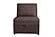F8550 Fabric Convertible Sofa w/Pull-Out Bed Chocolate by Poundex
