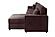 F8573 Fabric 2-Piece Convertible Sectional Sofa Set w/Usb Ports & 2 Accent Pillows Chocolate by Poundex