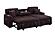 F8575 Fabric 2-Piece Convertible Sectional Sofa Set w/Usb Ports & 2 Accent Pillows Coffee by Poundex
