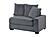 F8592 Fabric Right Arm Facing Chair Dark Gray by Poundex