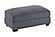 F8594 Fabric Cocktail Ottoman Dark Gray by Poundex