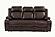 F86403 Gel Leatherette Power Reclining Sofa Brown by Poundex