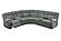 F86634 Fabric Power Motion Sectional Sofa Set Smoke by Poundex